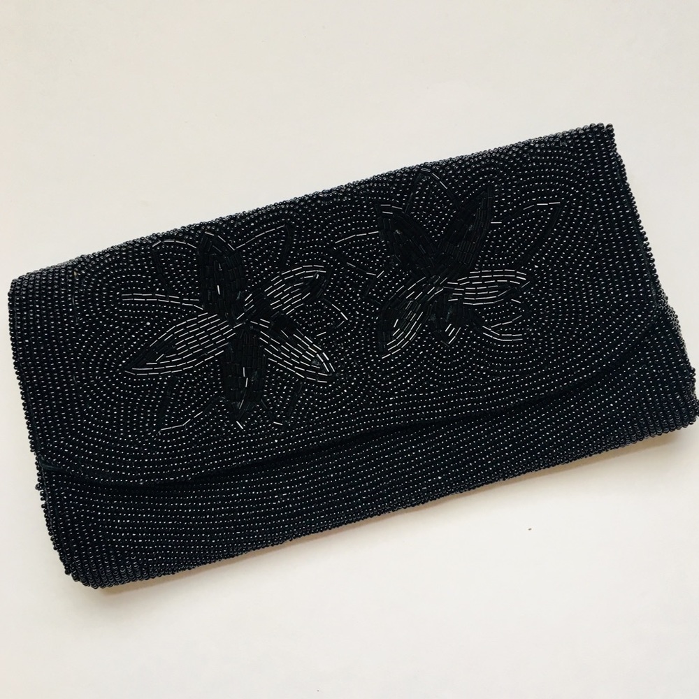 Vintage Beaded Wallet Clutch Evening Purse Bag